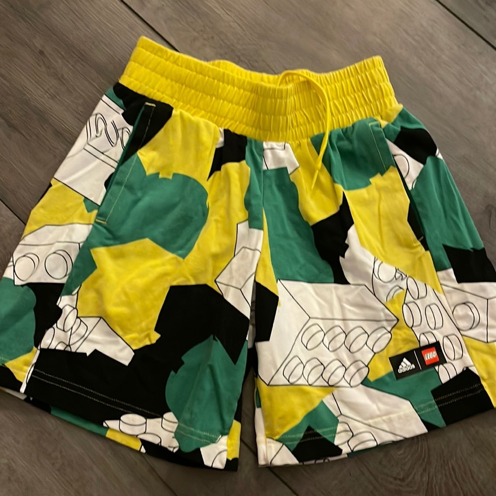 EUC ADIDASxLEGO collab. Boys shorts. Size small.